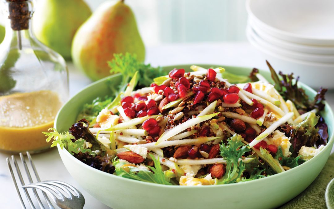 Pear and super grain salad