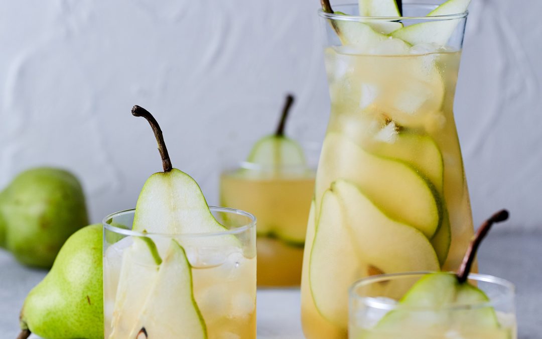 Honey spiced pear mock-tail