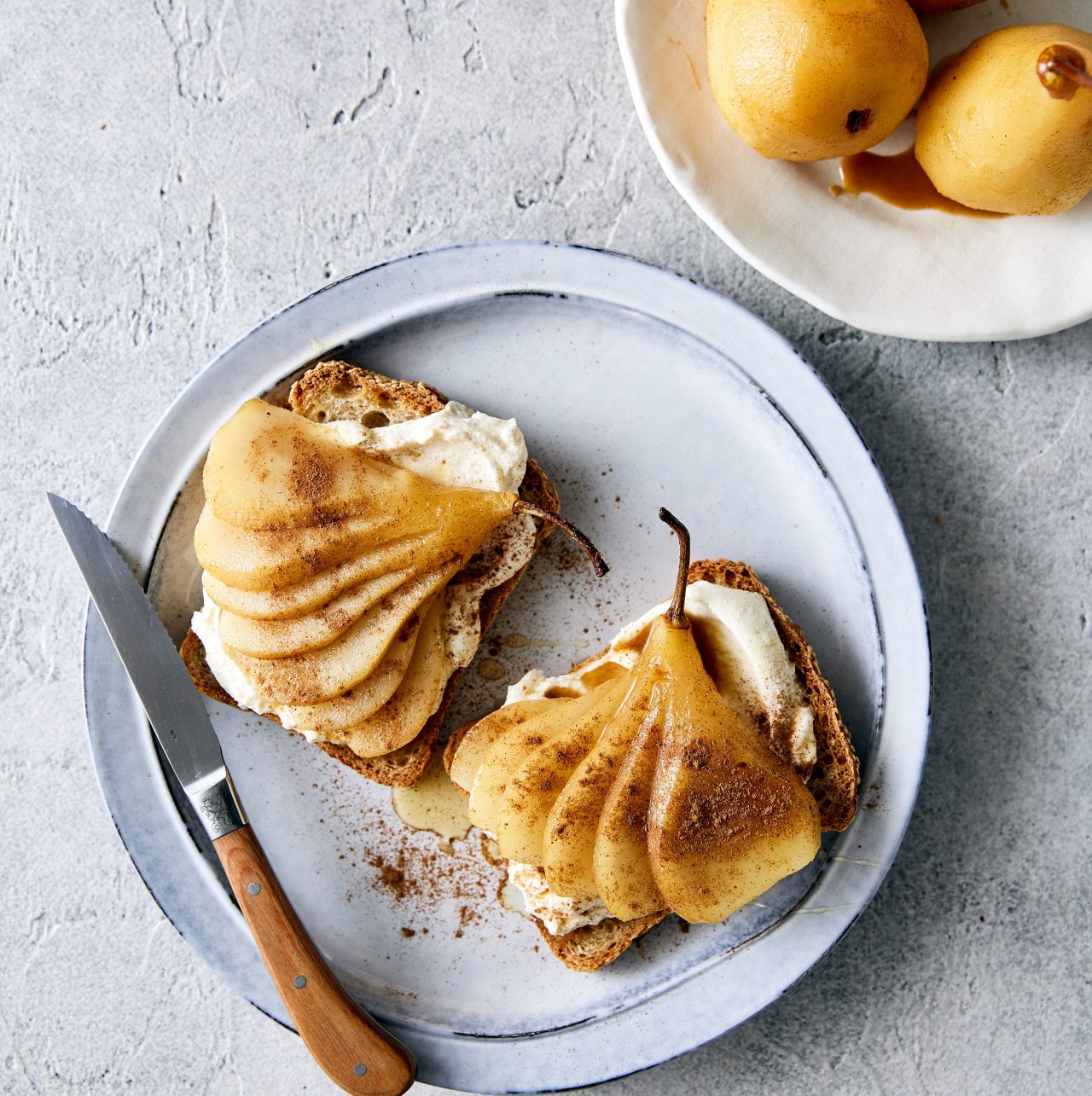 Poached Pears On Ricotta Toast | Australian Pears