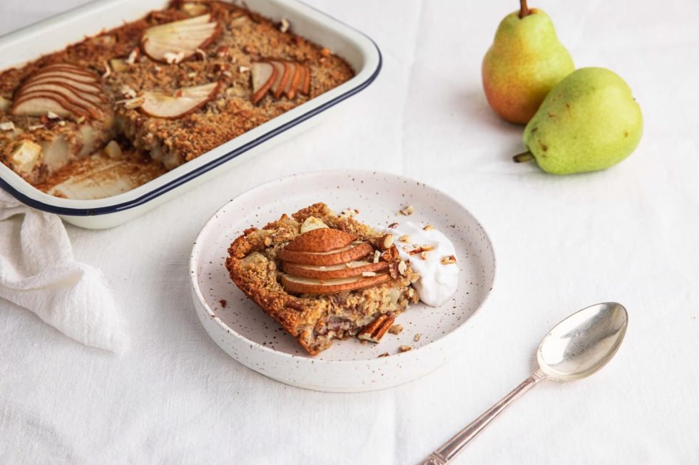 Bartlett Pear Baked Oats Australian Pears