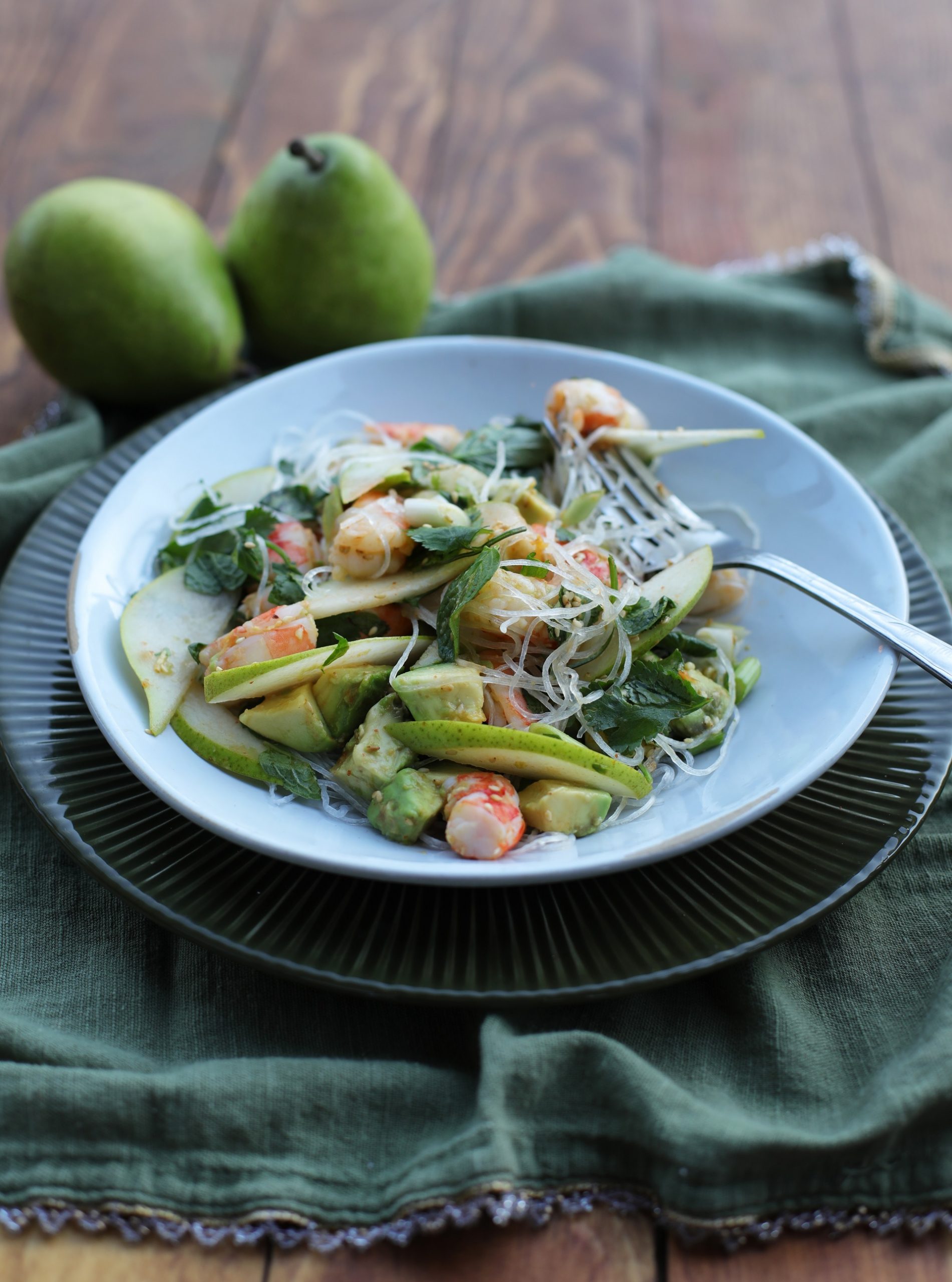 Pear, Avocado and Fresh Herb Salad Australian Pears